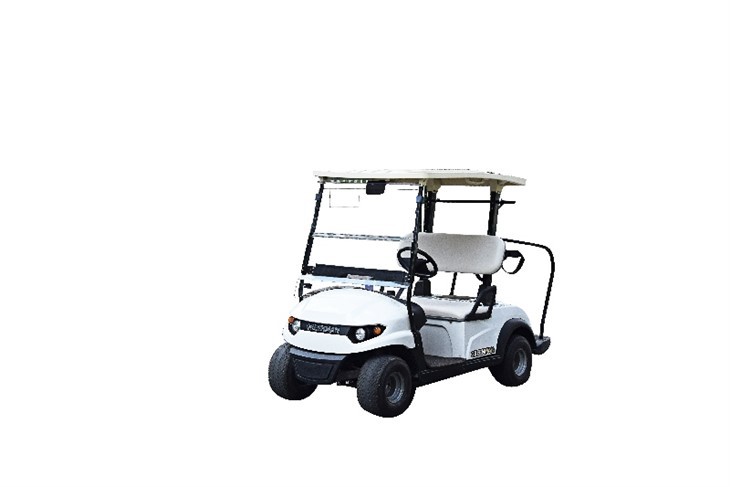 Dvoumístné elektrické auto na golfové hřiště